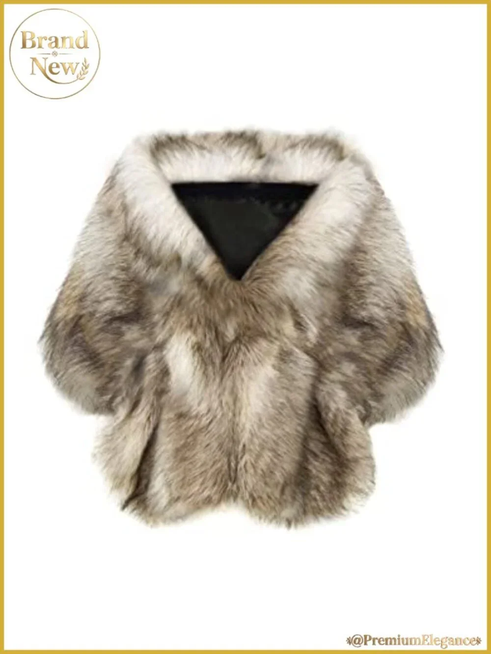 Faux Fur Collar Wrap Scarf Shawl Evening Cape Winter Cover Up